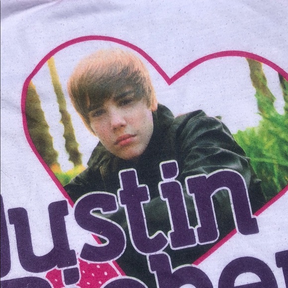 Justin Bieber pajama baseball tee - Picture 2 of 3